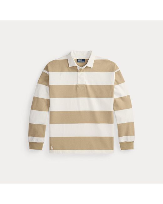 Polo Ralph Lauren Natural Big Fit Striped Jersey Rugby Shirt for men