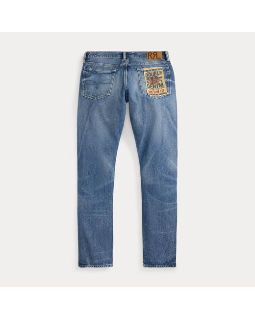 RRL Blue Slim Fit Daws Jean for men