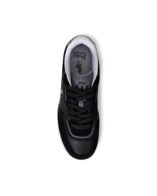 Sneaker Open Masters in camoscio di Polo Ralph Lauren in Black da Uomo