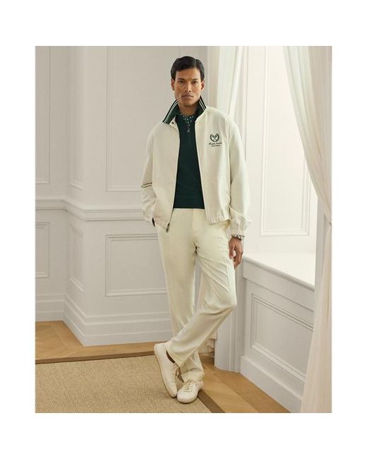 Ralph Lauren Green Piqué-Knit Wool Quarter-Zip Jumper for men