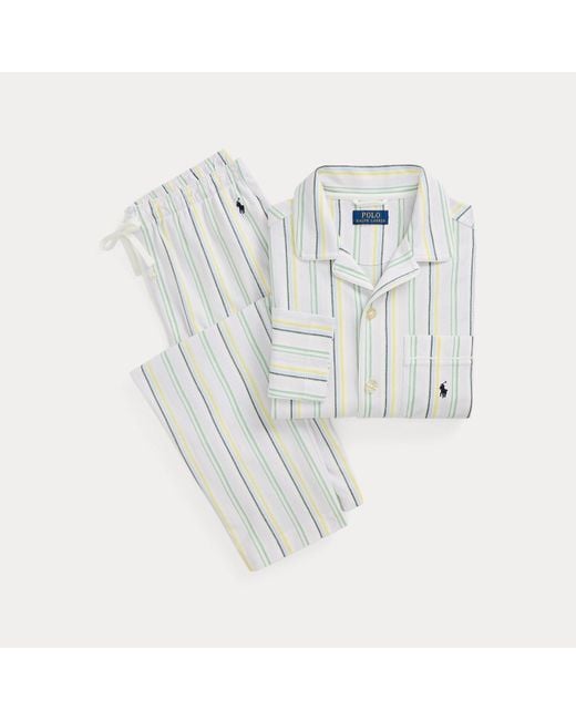 Polo Ralph Lauren White Cotton Mesh Pyjama Set for men