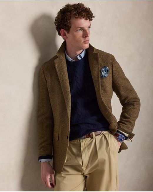 Polo Ralph Lauren Blue Cable-knit Wool-cashmere Jumper for men