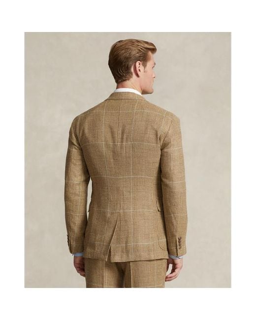 Polo Ralph Lauren Brown Polo Soft Tailored Plaid Tweed Jacket for men