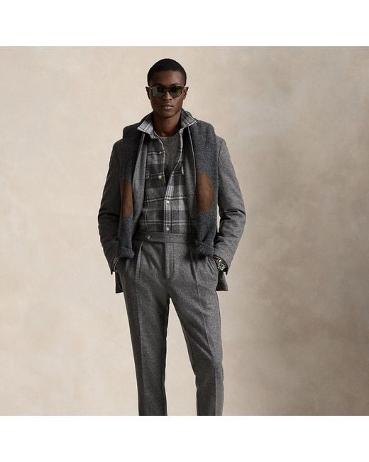 Polo Ralph Lauren Black Knit Flannel Suit Trouser for men