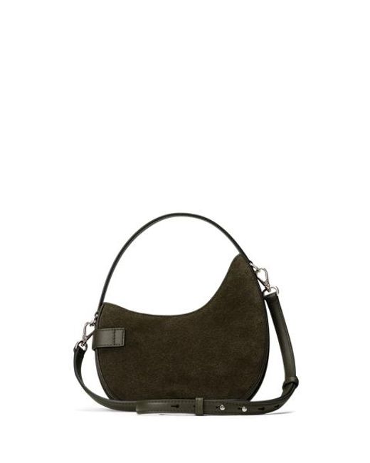 Ralph Lauren Tasha Kleine Suède Crossbodytas in het Black