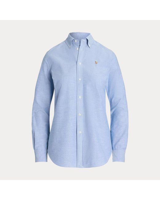 Polo Ralph Lauren Blue The Iconic Stretch Slim Fit Oxford Shirt