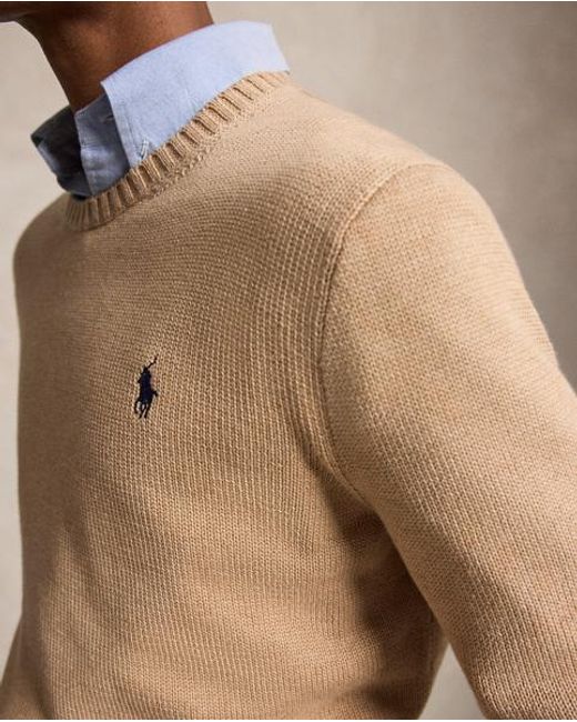 Polo Ralph Lauren Natural Cotton Crewneck Jumper for men