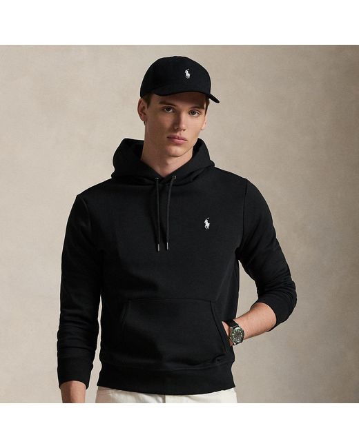 Polo Ralph Lauren Black Double-Knit Hoodie for men