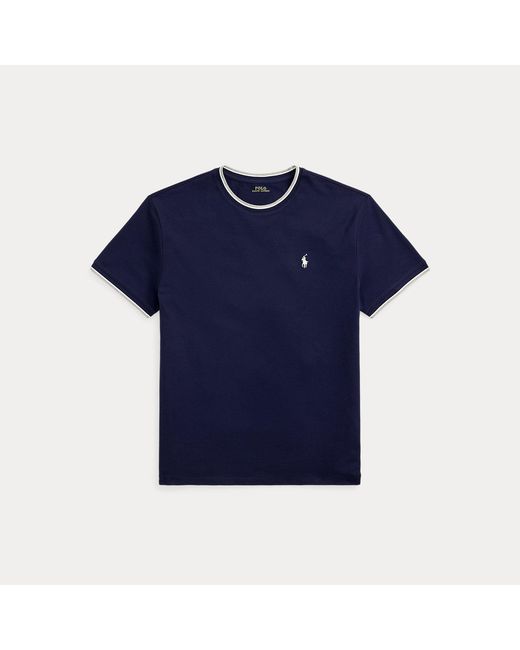 Polo Ralph Lauren Blue Classic Fit Stretch Mesh T-Shirt for men