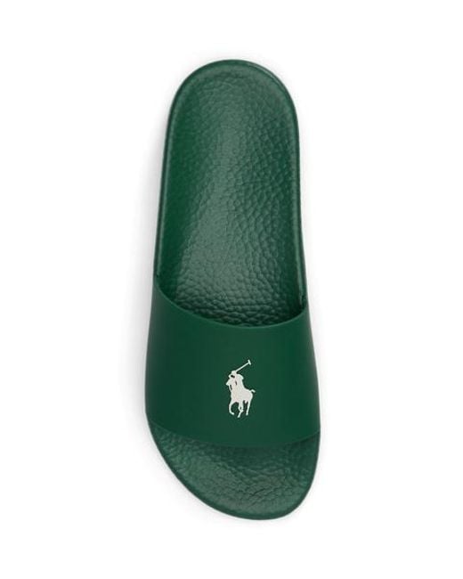 Polo Ralph Lauren Green Signature Pony Slide for men