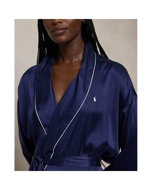 Silk morning robe clearance