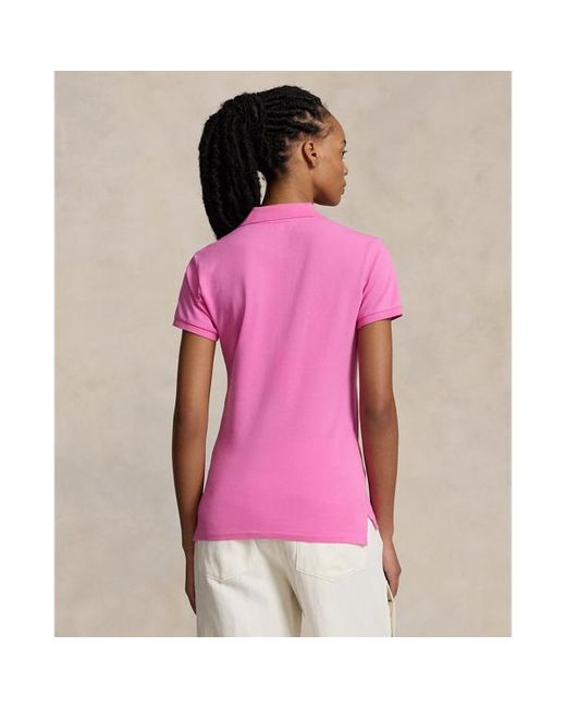 Ralph Lauren Pink Slim Fit Stretch Polo Shirt