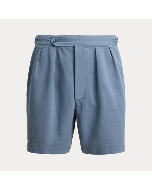 Polo Ralph Lauren Blue 18 Cm Relaxed Fit Twill Officer's Short for men