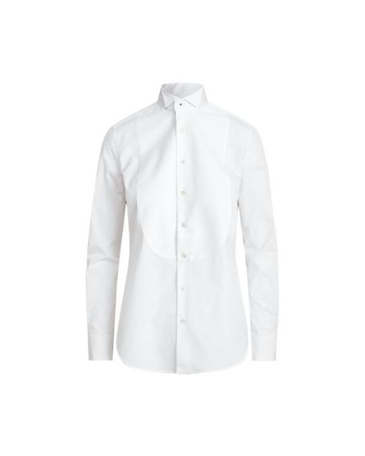 Ralph Lauren Gray Ralph Lauren Cotton Broadcloth Tuxedo Shirt