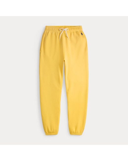 Pantalón De Chándal De Felpa Con Cordón Polo Ralph Lauren de color Yellow