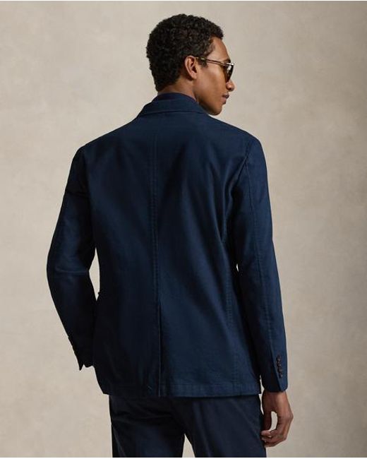 Polo Ralph Lauren Blue Polo Unconstructed Chino Suit Jacket for men