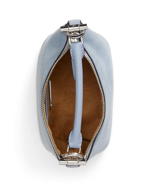 Ralph Lauren Natural Suede Mini Blaike Shoulder Bag