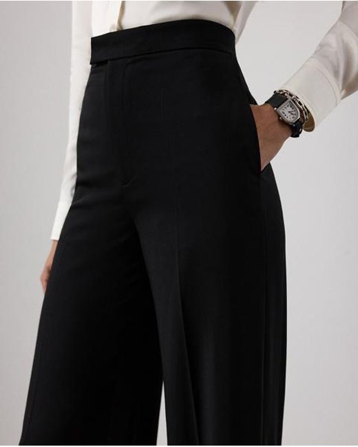Ralph Lauren Black Dean Wool Gabardine Pant