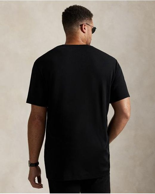 Polo Ralph Lauren Black Soft Cotton Crewneck T-Shirt for men