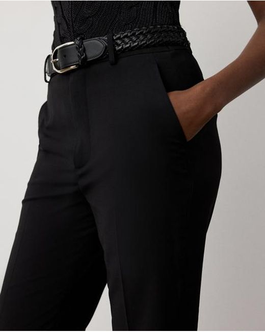 Ralph Lauren Black Wrigley Wool-Blend Trousers