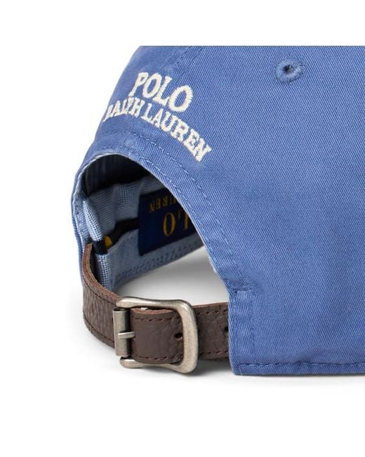 Ralph Lauren Blue Stretch-Cotton Twill Ball Cap for men