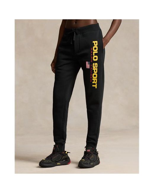 Polo Ralph Lauren Polo Sport-joggingbroek Van Fleecestof in het Black voor heren