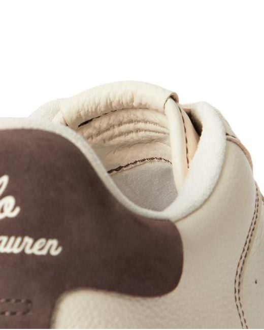 Polo Ralph Lauren Natural Masters Court Leather Trainer for men