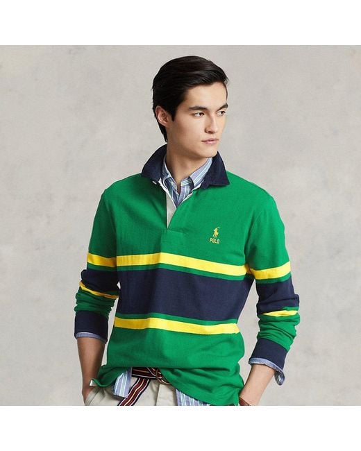 Polo Ralph Lauren Classic Fit Corduroycollar Rugby Shirt in Green for