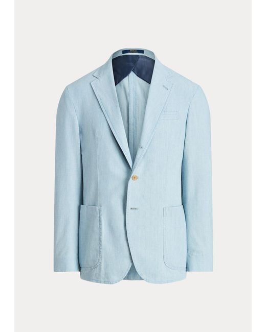 chambray suit jacket