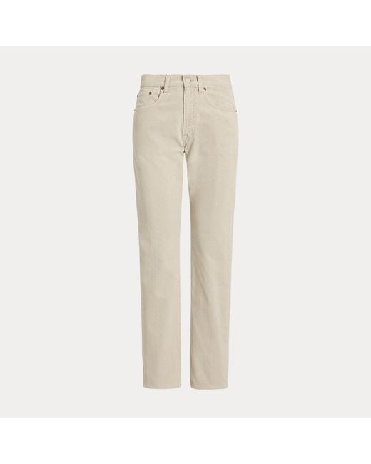 Polo Ralph Lauren Gray Corduroy Relaxed Straight Trouser