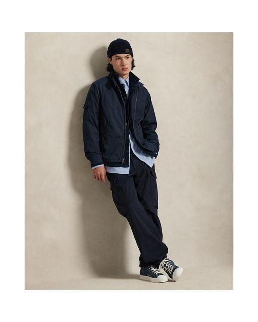 Polo Ralph Lauren Blue The Aldrich Garment-Dyed Twill Jacket for men