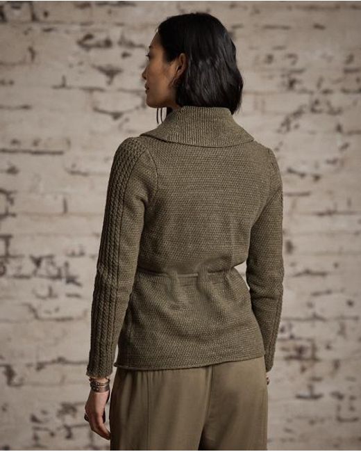 RRL Green Strickjacke Mit Schalkragen