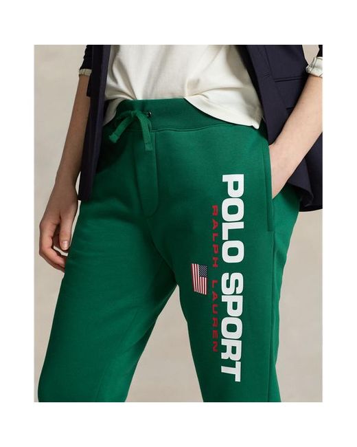Polo Ralph Lauren Fleece Polo Sport joggingbroek in het Green voor heren
