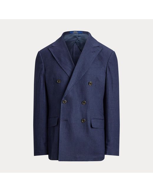 Polo Ralph Lauren Blue Polo Modern Fit Glen Plaid Suit Jacket for men