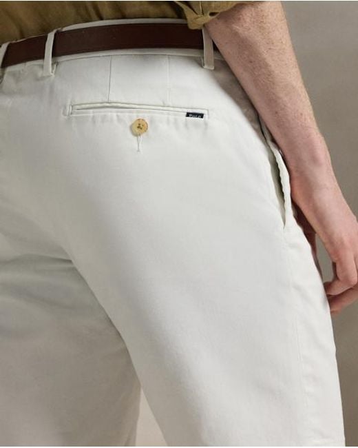 Polo Ralph Lauren Natural 24 Cm Greenwich Slim Fit Chino Shorts for men