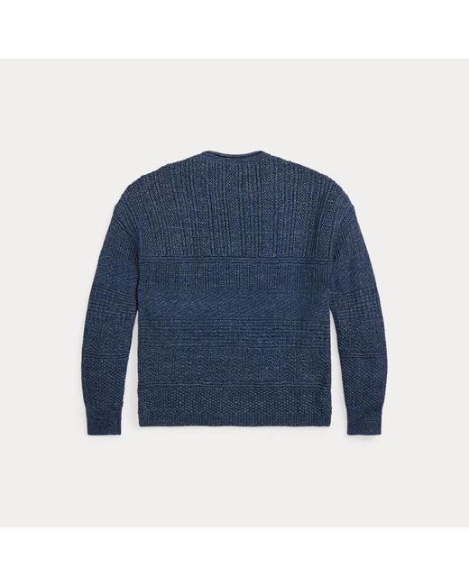 RRL Pullover Mit Gerolltem Kragen in Blue für Herren