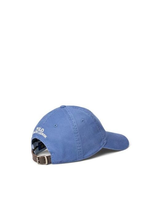 Ralph Lauren Blue Stretch-Cotton Twill Ball Cap for men