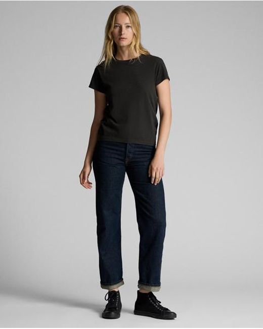 Ralph Lauren - Camiseta en punto jersey con cuello redondo RRL de color Black