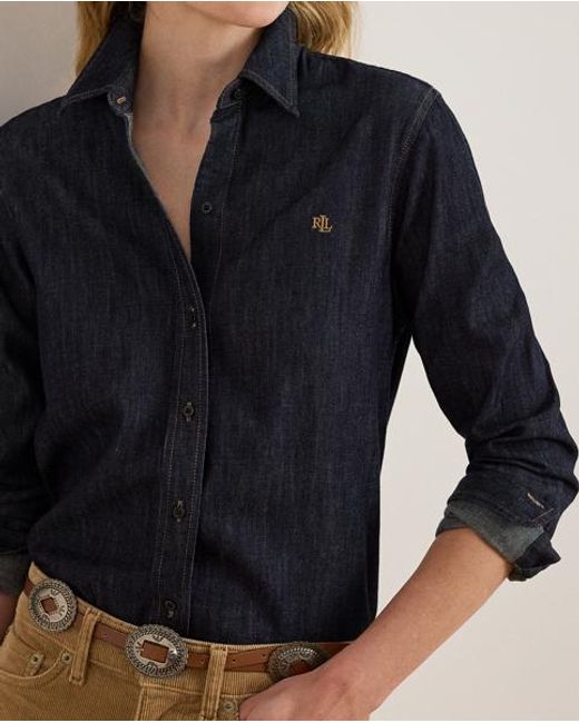 Ralph Lauren Blue Classic Fit Denim Shirt