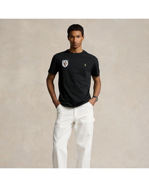 Ralph Lauren Black Classic Fit Germany T-shirt for men