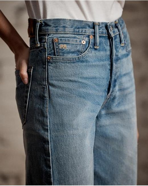 RRL Blue Vintage Wide Fit Cluney Jean
