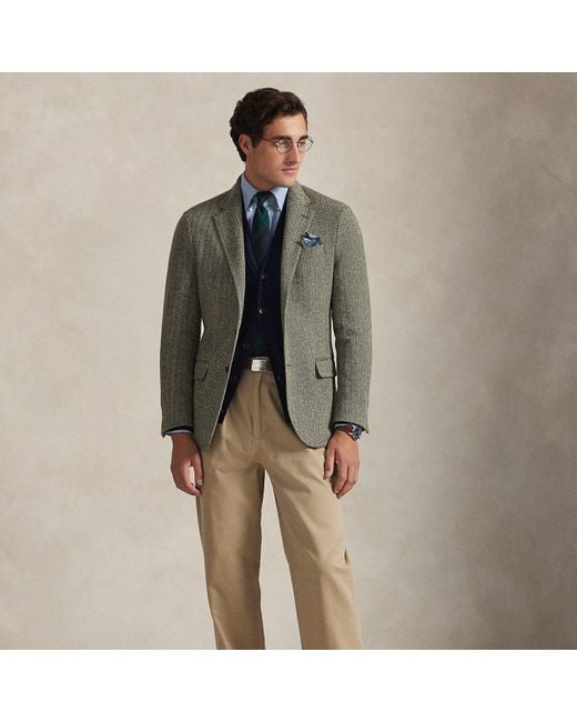 Ralph Lauren Multicolor Polo Soft Herringbone Blazer for men