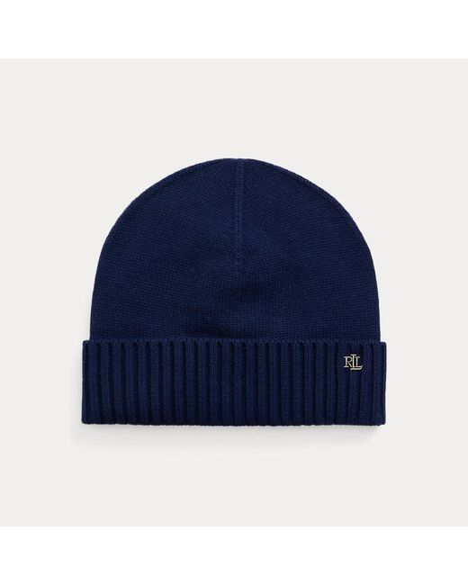 Ralph Lauren Blue Wool-blend Beanie