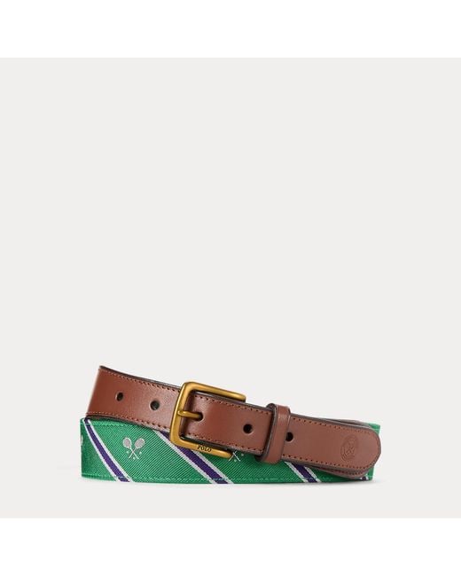 Polo Ralph Lauren Multicolor Wimbledon Umpire Jacquard Belt for men