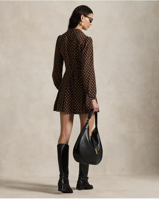 printed silk mini dress ralph lauren Buy Ralph Lauren Paisley-print Mini Dress - Brown At 20% Off