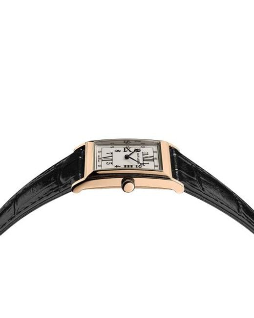 Ralph Lauren Rl867 Roségoud 28 Mm Witte Wijzerplaat in het Black voor heren