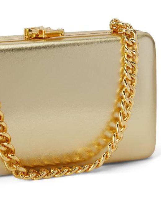 Ralph Lauren Small Franki Metallic Nappa Clutch
