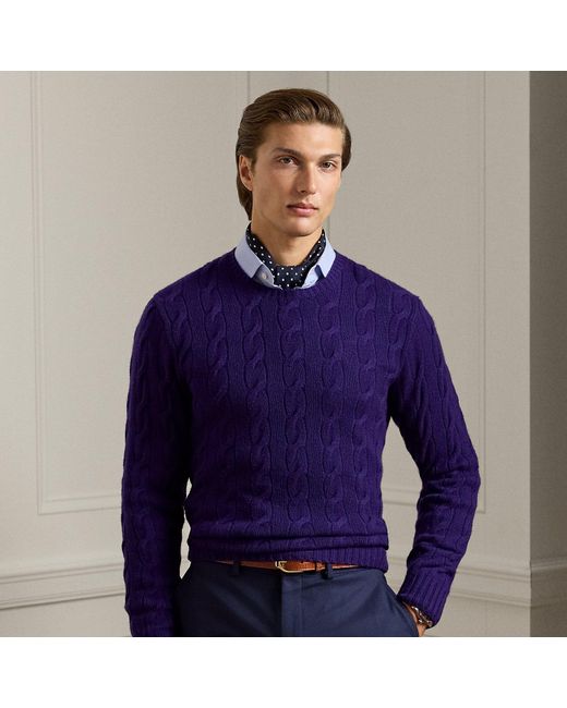 Ralph Lauren Blue Ralph Lauren Cable-Knit Cashmere Sweater for men