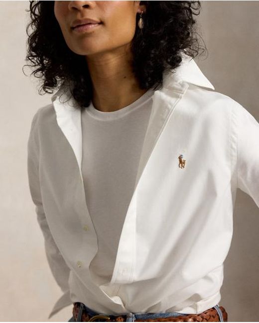 Polo Ralph Lauren White Classic Shrunken Fit Jersey T-Shirt