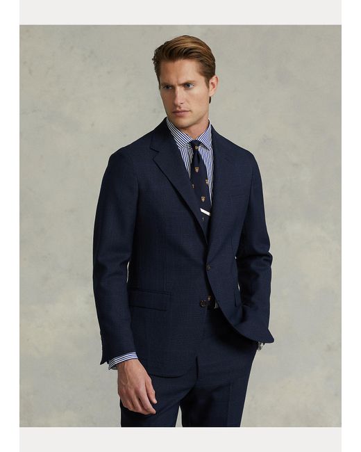 Traje Polo Soft de sarga a cuadros Glen Polo Ralph Lauren de Lana de color  Azul para hombre | Lyst